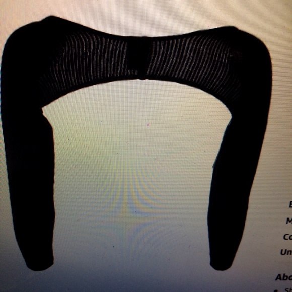 NWOT: Black SHRUG,【 Arms Shaper】upper arm shaper and posture corrector S/M - Picture 4 of 5
